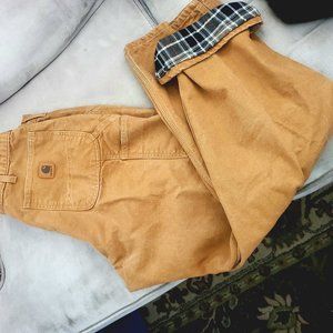 Carhart lined canvas pants 36x32